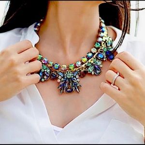 BR Jewrled Bug Statement Necklace #2190119